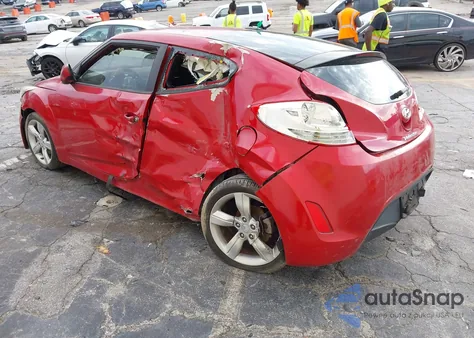 2013 Hyundai Veloster Base W/Black z USA, uszkodzony, nr VIN KMHTC6AD6DU179700